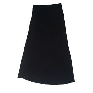 CT1782 House of Harlow 1960 black Maxi Ribbed Sweater Skirt S